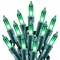 Minetom St. Patrick's Day Mini String Lights, 100 Count 27 Feet Detachable Incandescent Bulb Waterproof Green Fairy Lights Plug in for Indoor Outdoor Party Patio Christmas Decoration, Green Wire